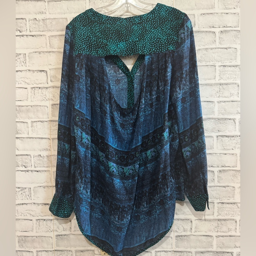 Women’s BKE back cut out boho tunic blouse top Medium - Picture 2 of 5